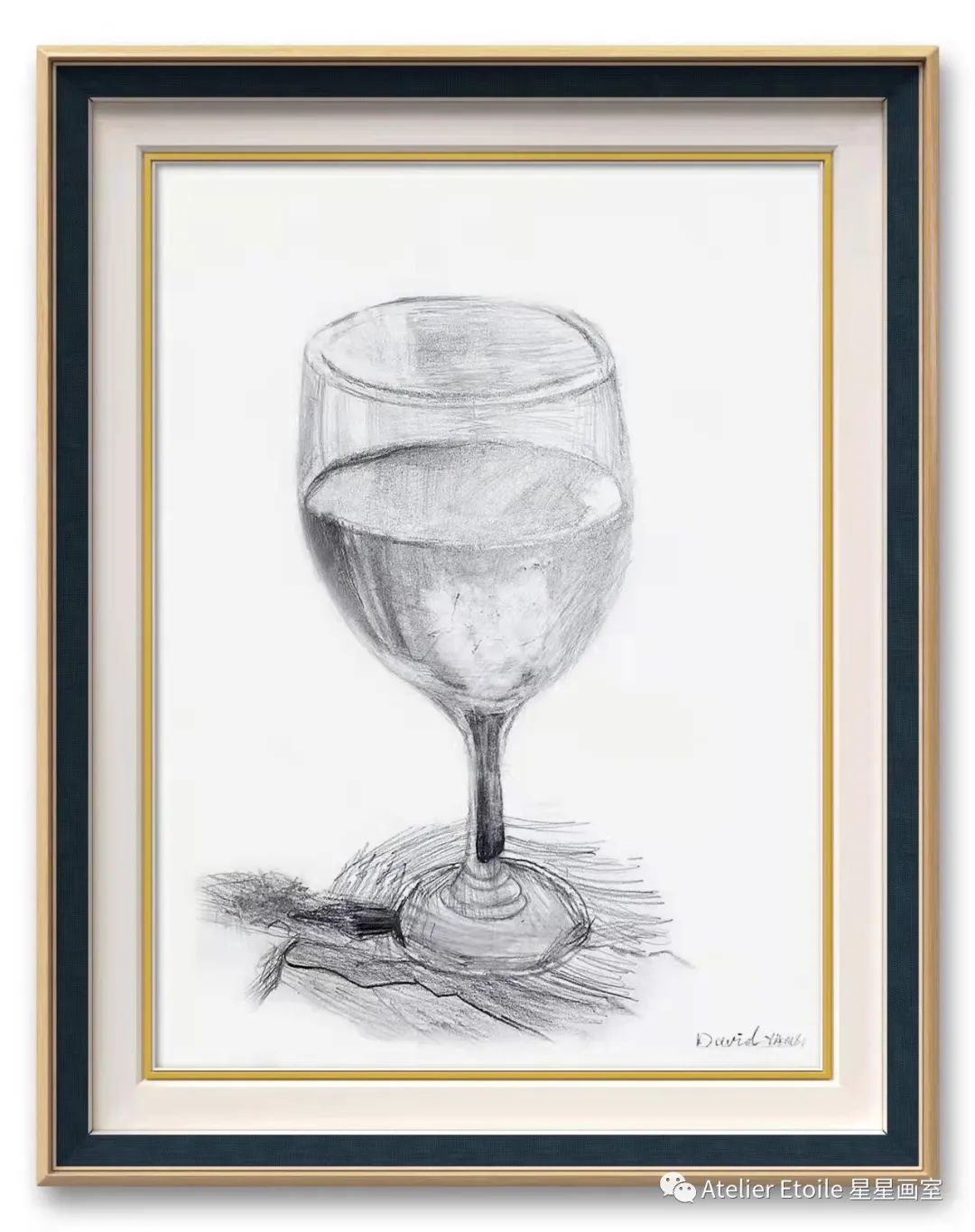 David YANG 7岁线上素描课中级课堂作品01