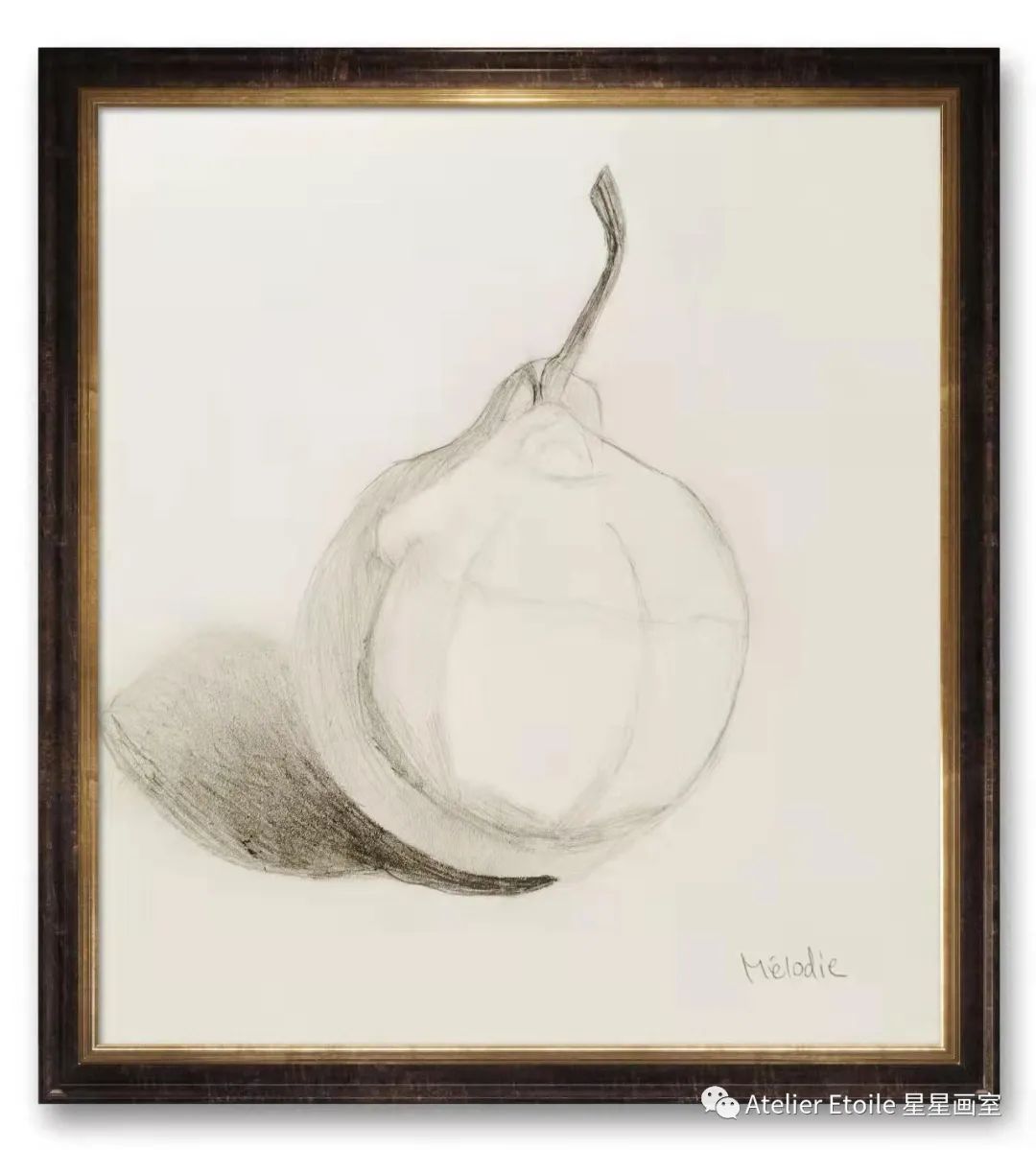 Melodie LIN 10岁线上素描课初级课堂作品01