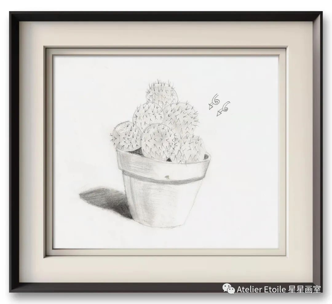 梁小妮 8岁半线上素描课初级课堂作品