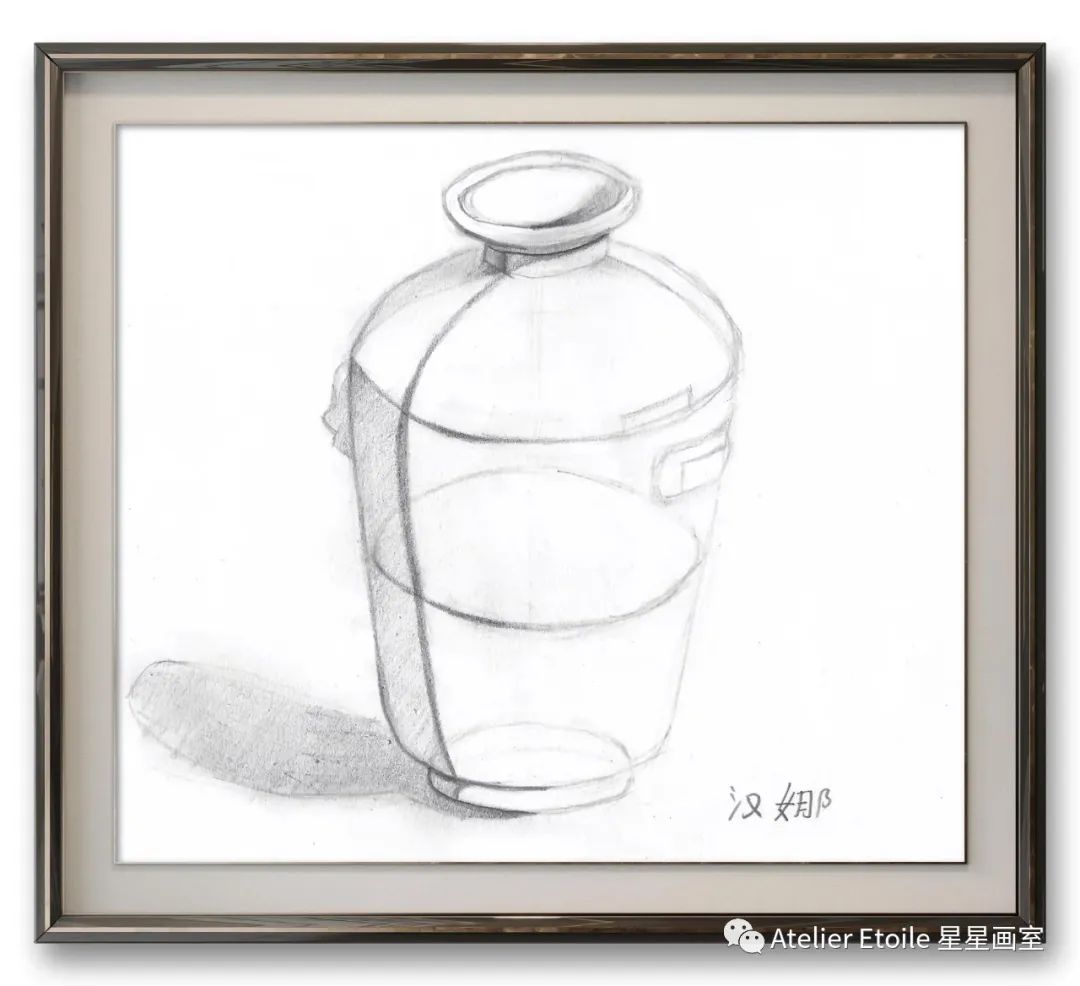 汉娜 10岁线上素描课初级课堂作品01