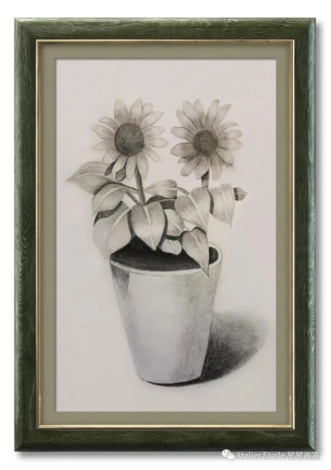 江心语 10岁线上素描课中级课堂作品