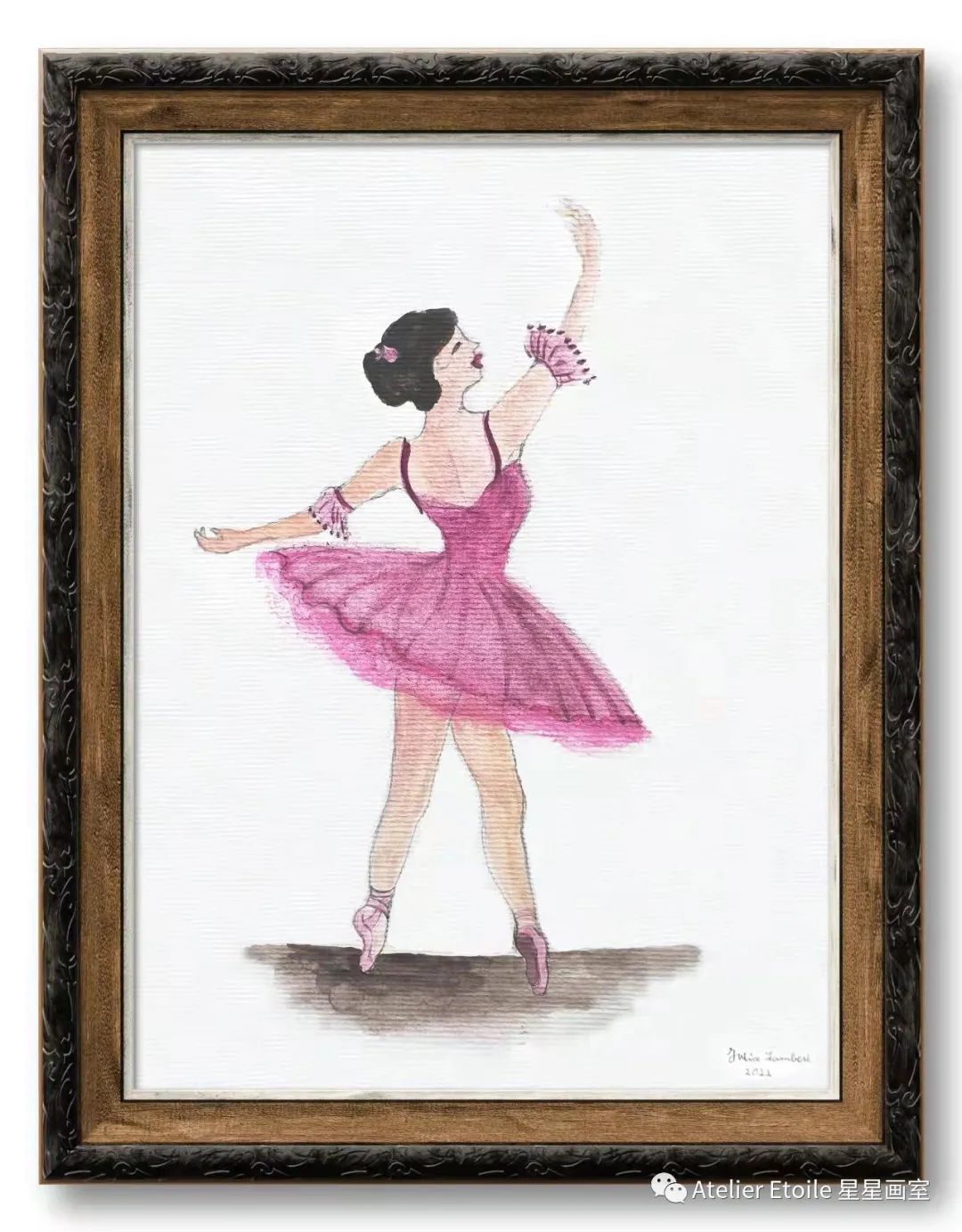 Julia LAMBERT 9岁线上水彩课初级 II 阶段课堂作品