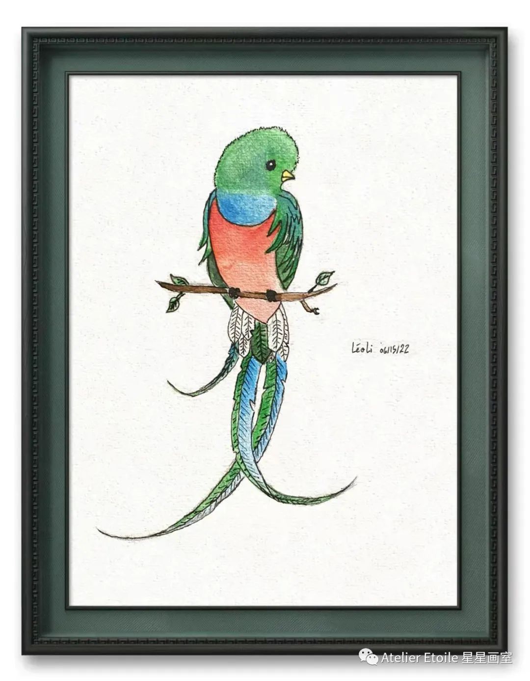 Leo LI 8岁线上水彩课初级 I 阶段课堂作品