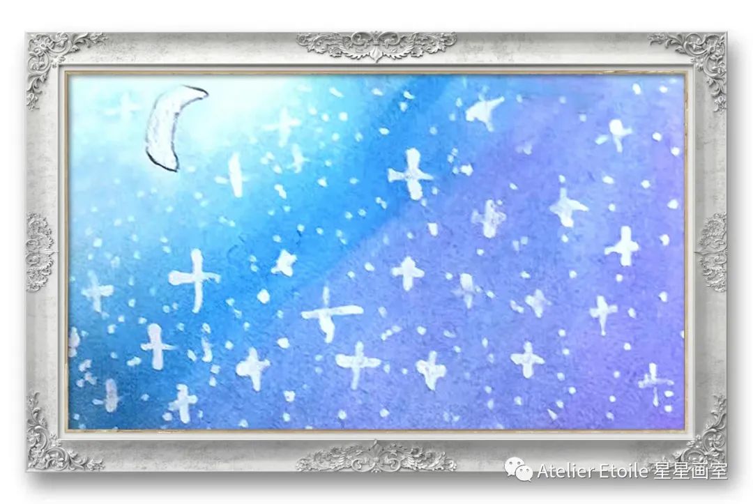 Lucy ZHENG 9岁线上水彩课初级 I 阶段课堂作品