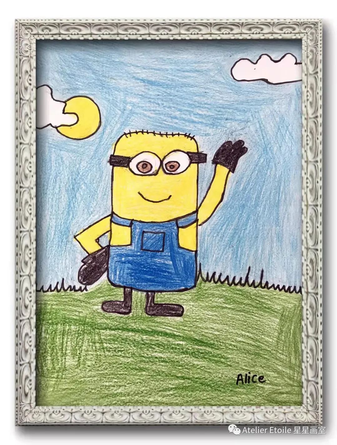 Alice Zhang 7岁线上儿童绘画启蒙课课堂作品