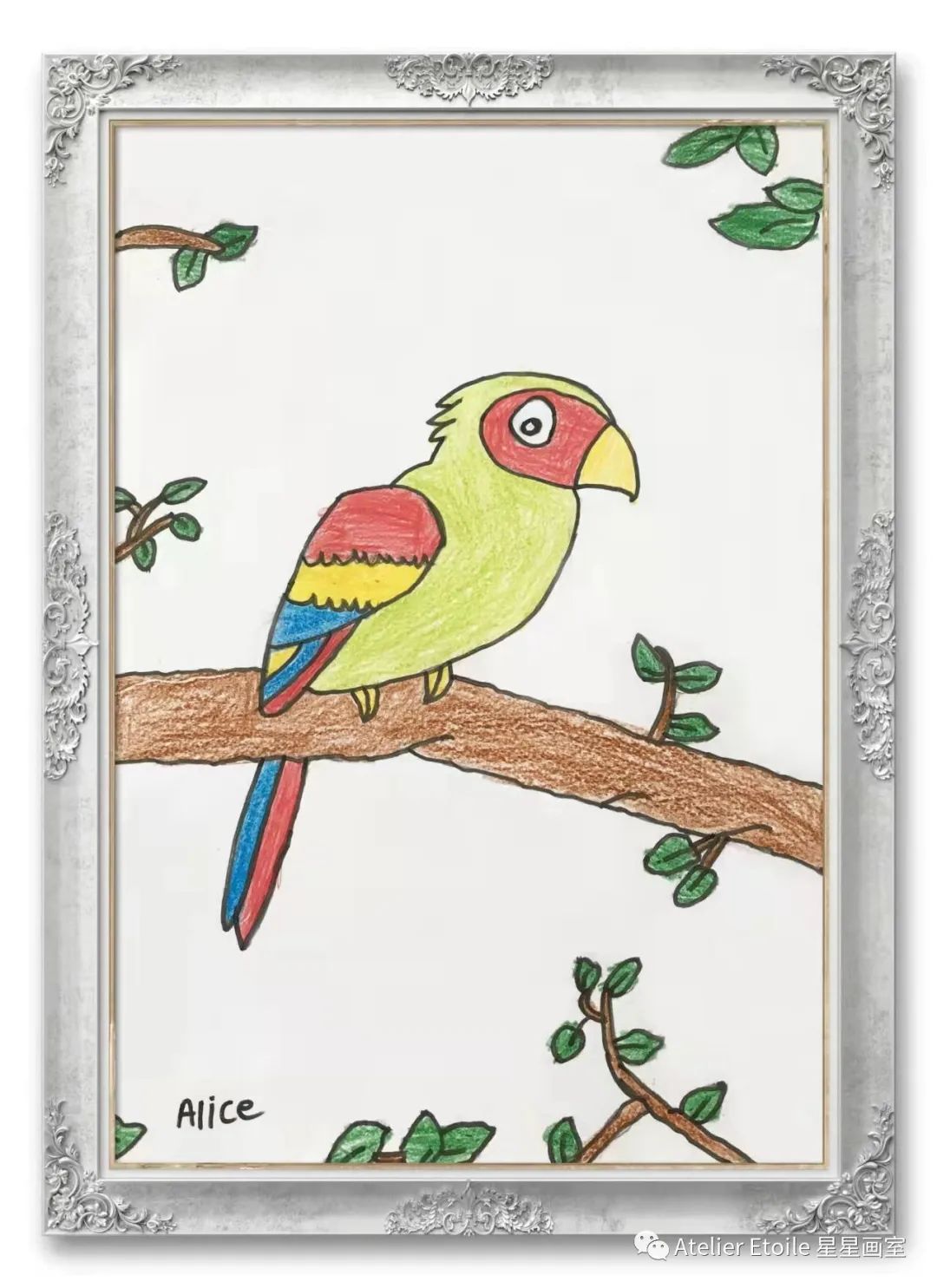 Alice Zhang 7岁线上儿童绘画启蒙课课堂作品01