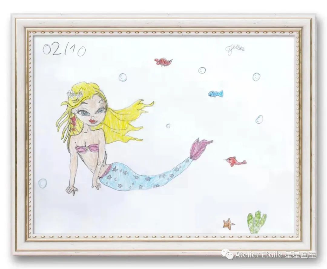 Jessie DANG 7岁线上儿童绘画启蒙课课堂作品