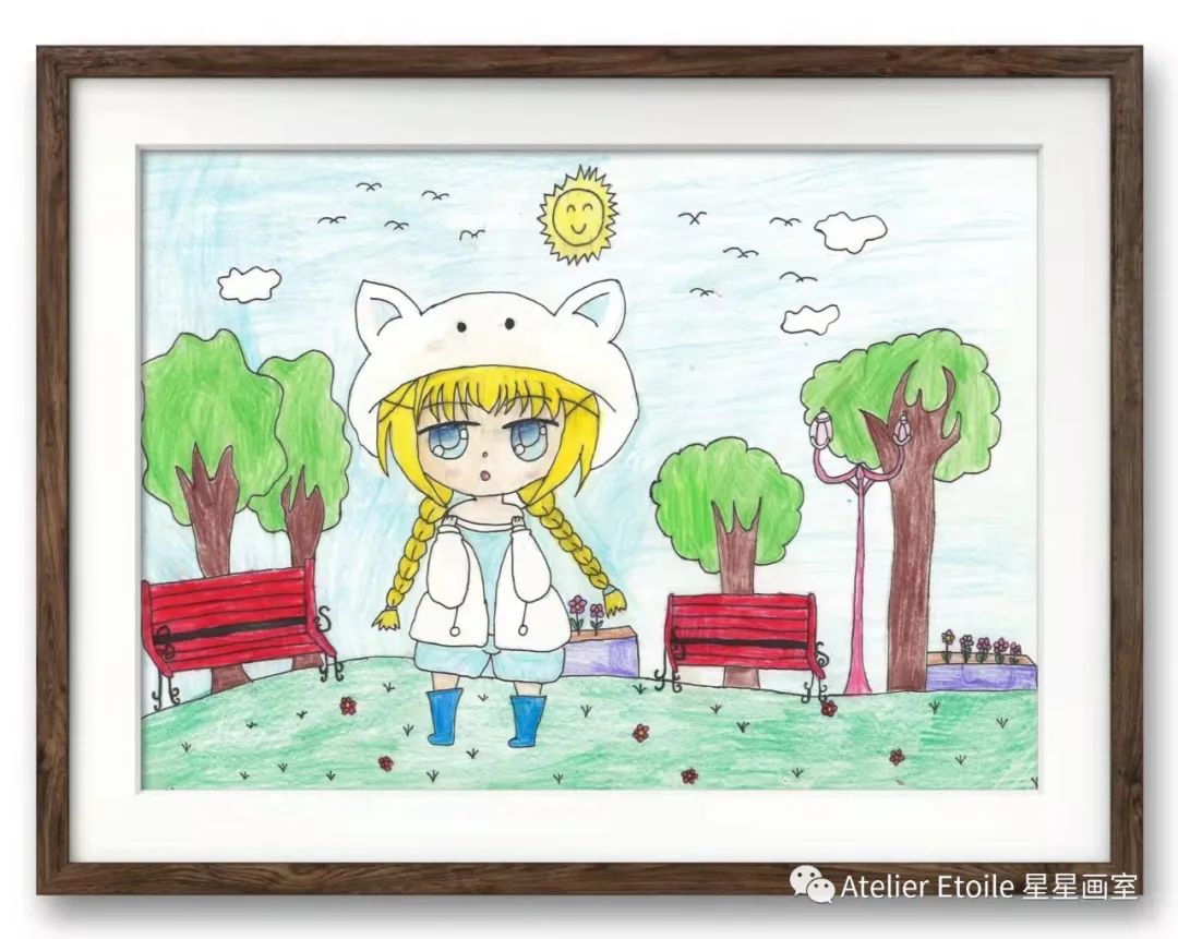 梁小妮 8岁半线上动漫课初级 I 阶段课堂作品