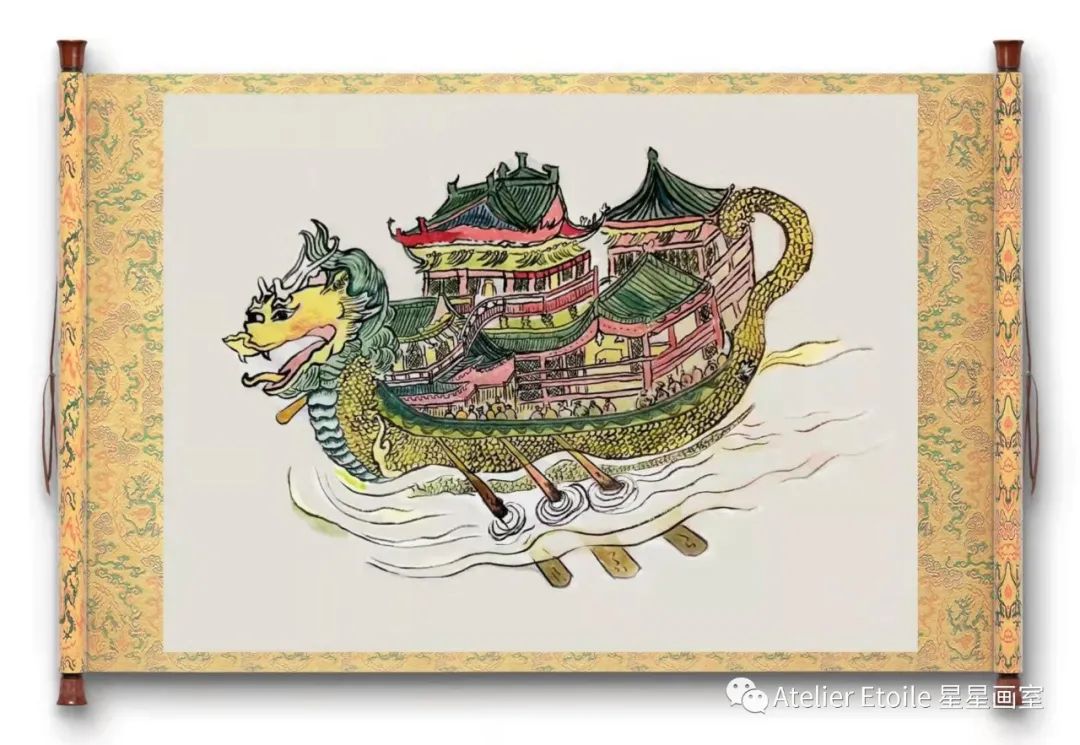 徐言言 巴黎一大学士在读线上国画中级课课堂作品