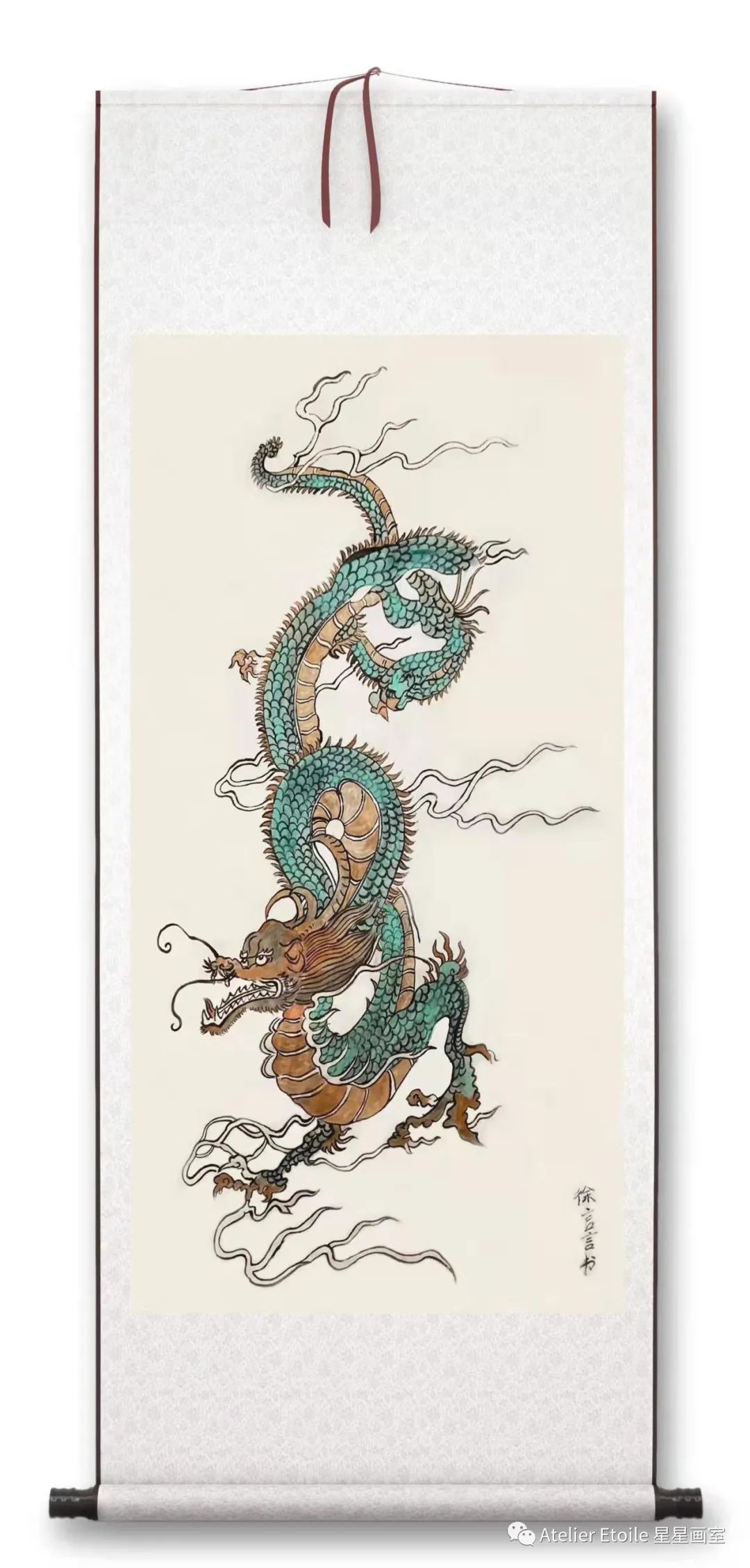 徐言言 巴黎一大学士在读线上国画中级课课堂作品01