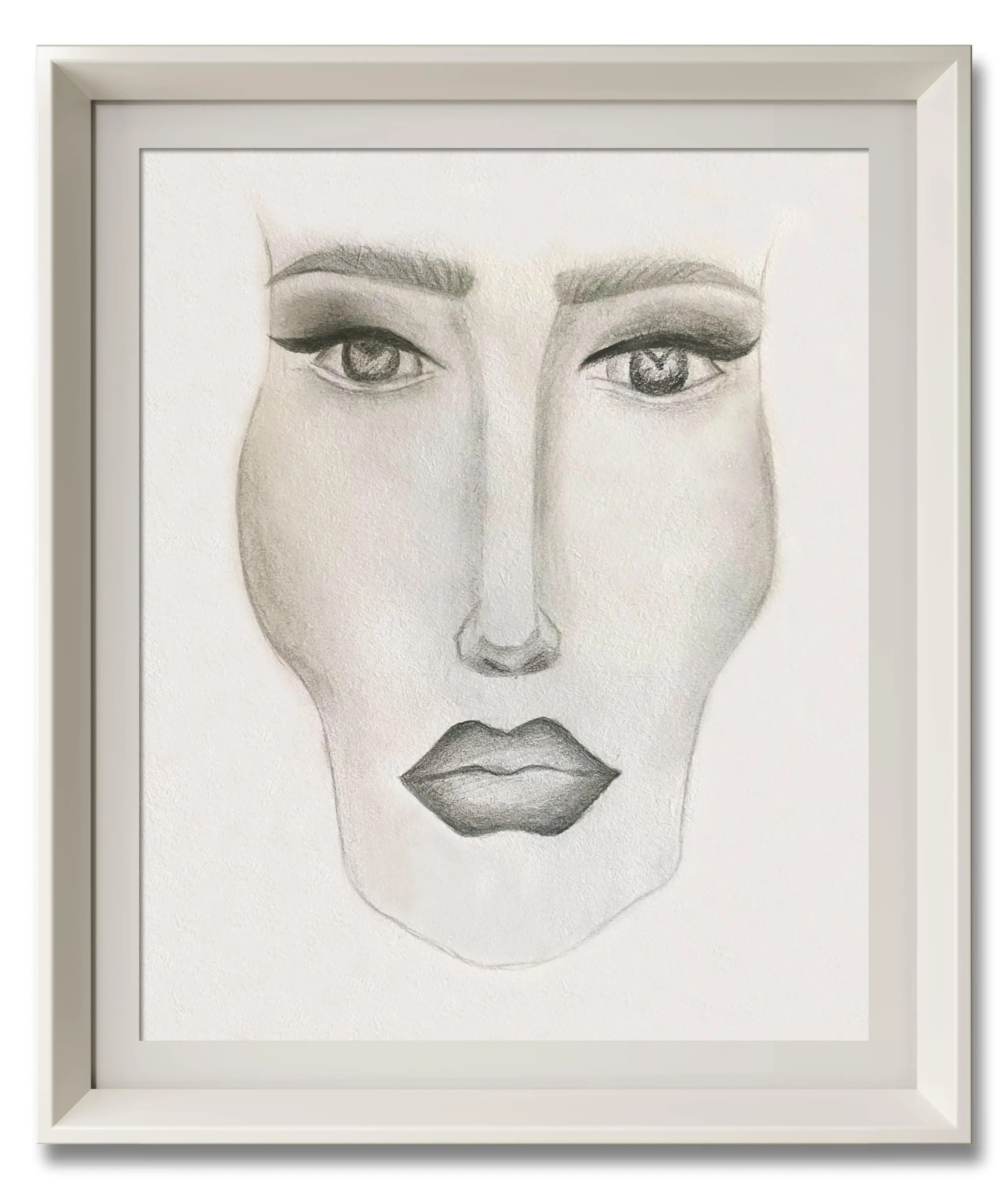 李心悦，成人，线上素描初级 彩妆训练，课堂作品