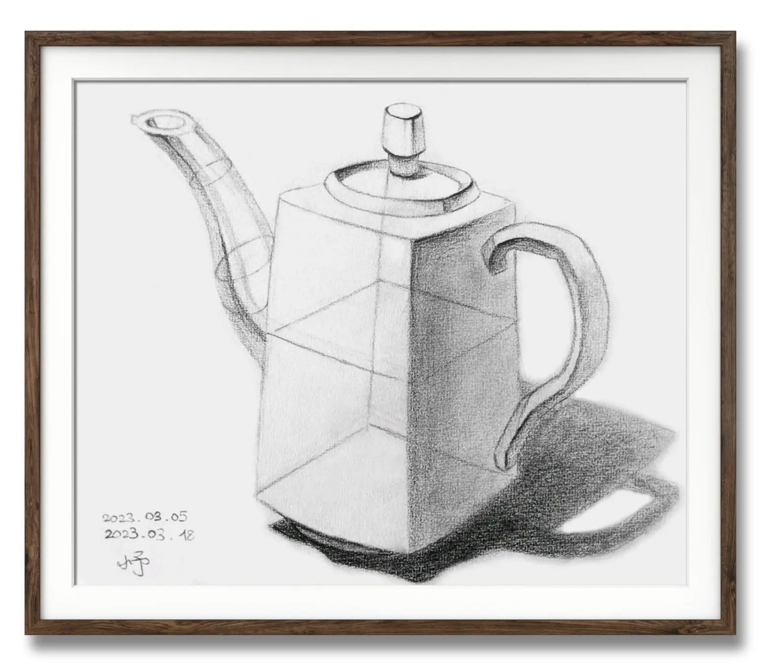 张缤予，13岁，线上素描课初级，课堂作品