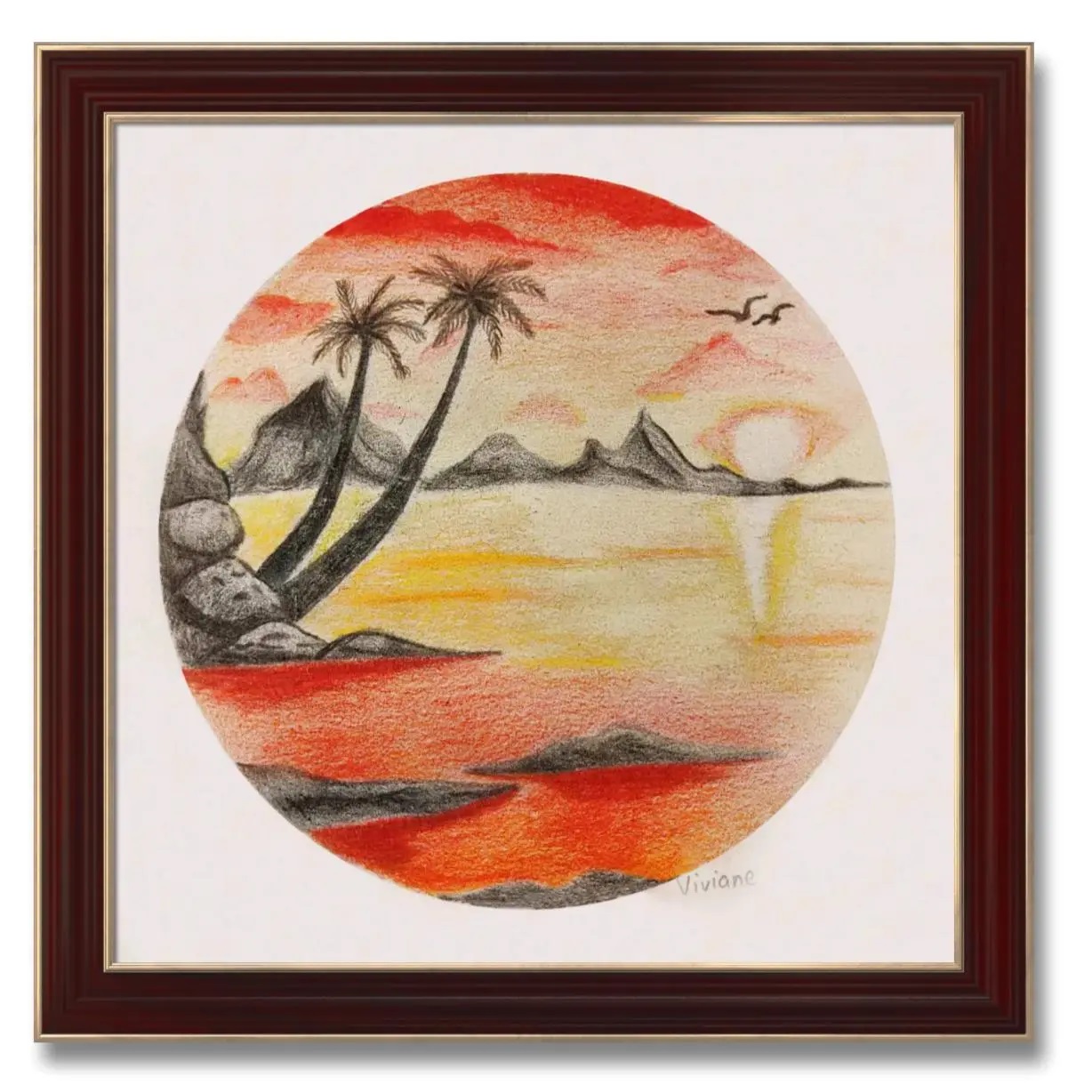 翁梓颖，13岁，线上彩铅课初级，课堂作品