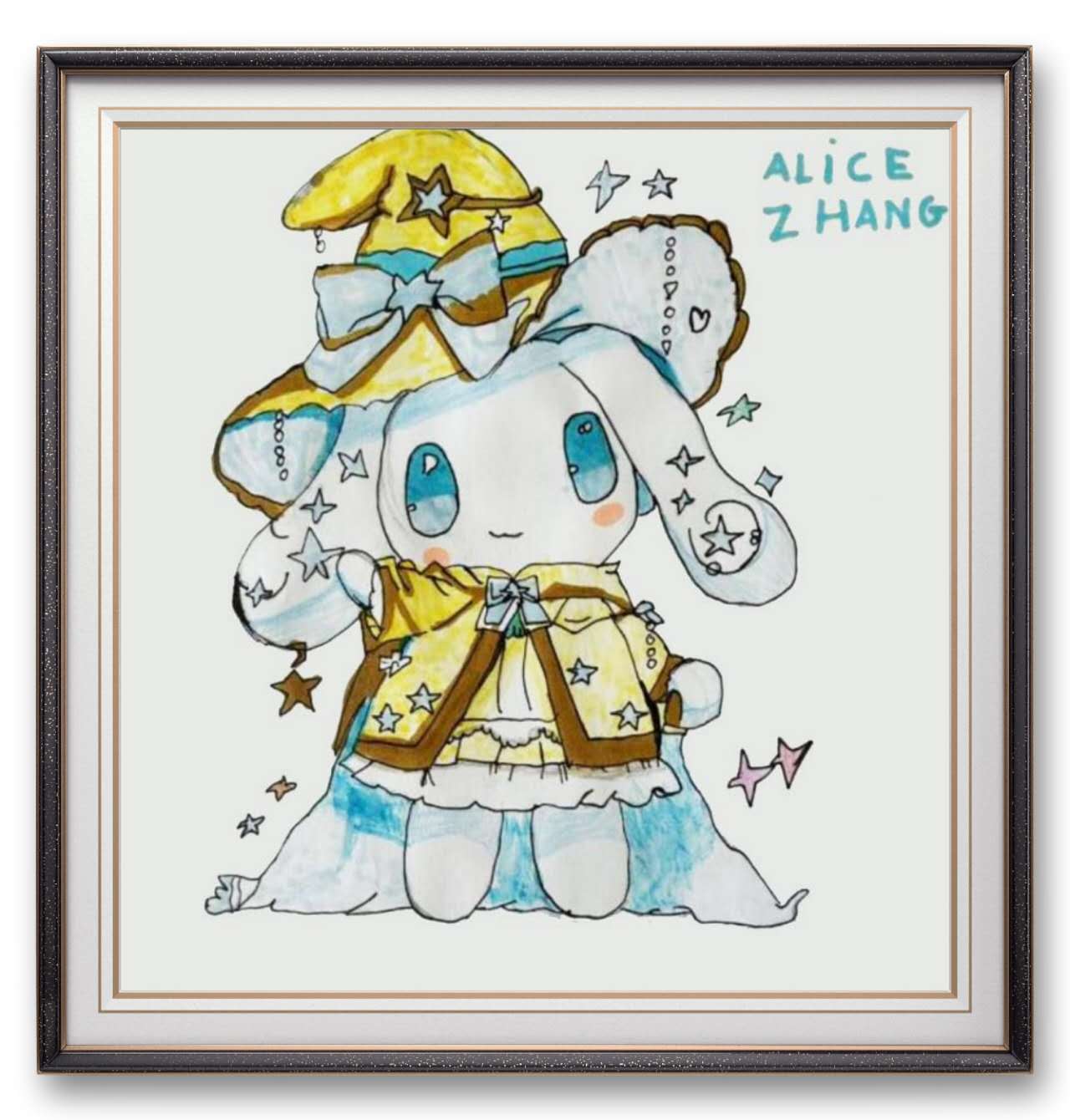 Alice ZHANG, 10岁，线上绘画启蒙课，课堂作品 Alice ZHANG, 10ans, Cours En Ligne De Dessin, Oeuvre Réalisée Dans Le Cours 1.jpg