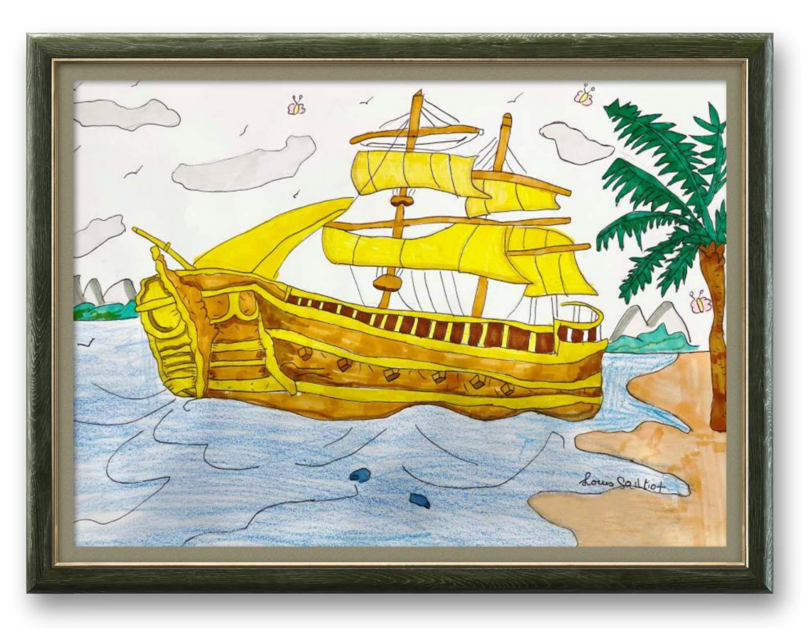 Louis SAILLIOT, 9岁，线上绘画启蒙课，课堂作品 Louis SAILLIOT, 9ans, Cours En Ligne De Dessin, Oeuvre Réalisée Dans Le Cours 1.jpg