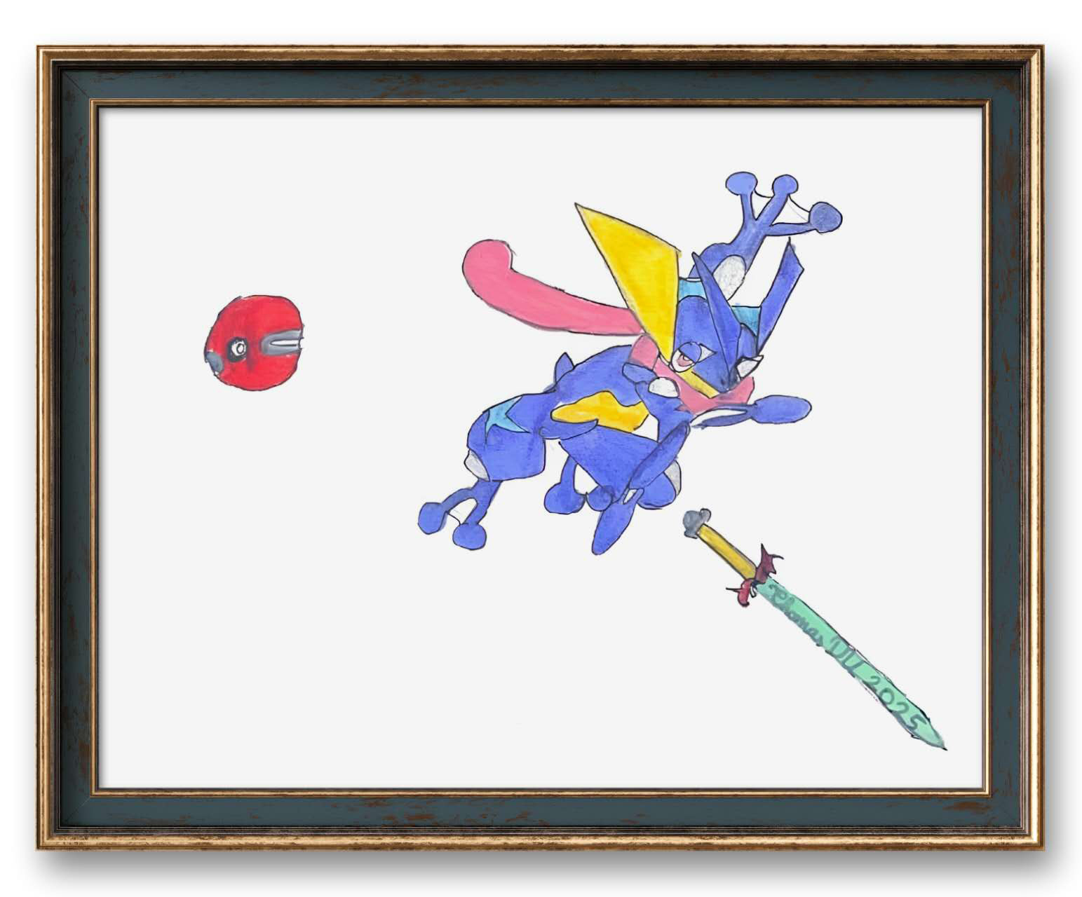 Thomas DU, 9岁，线上绘画启蒙课，课堂作品 Thomas DU, 9ans, Cours En Ligne De Dessin, Oeuvre Réalisée Dans Le Cours 2.jpg