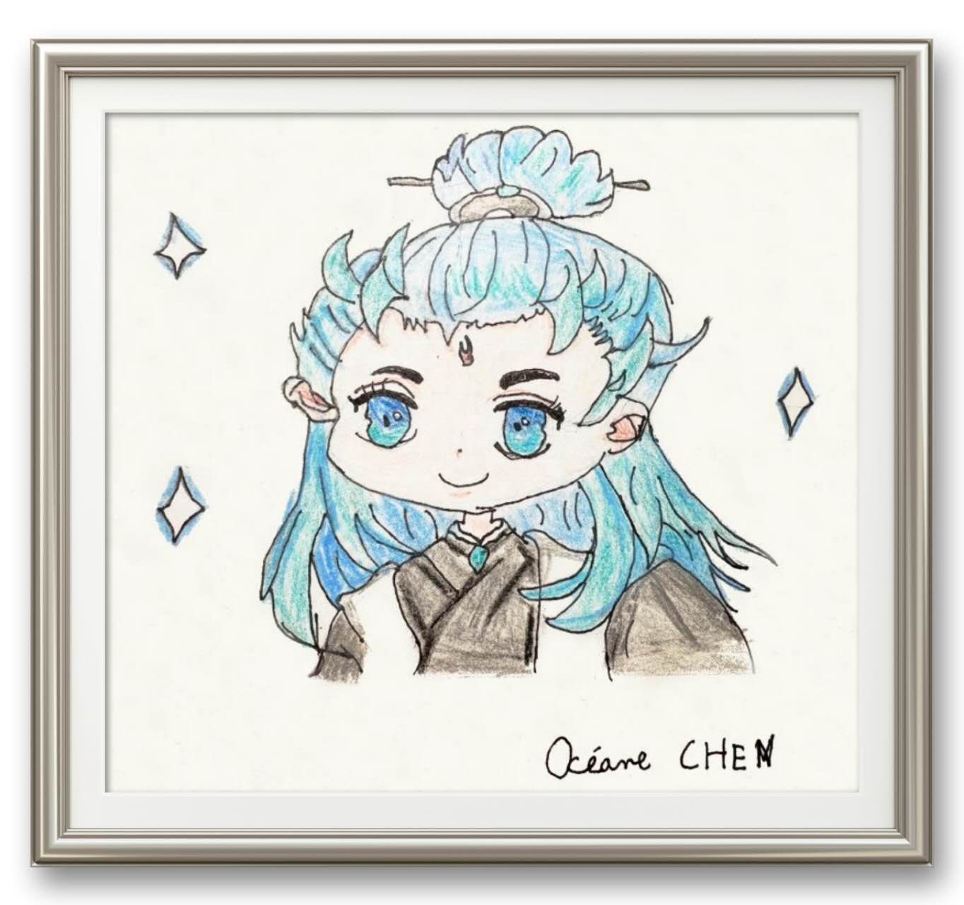 陈恩雨，9岁，线上动漫课，课堂作品 CHEN Enyu, 9 Ans, Cours En Ligne De Manga, Oeuvre Réalisée Dans Le Cours 1.jpg