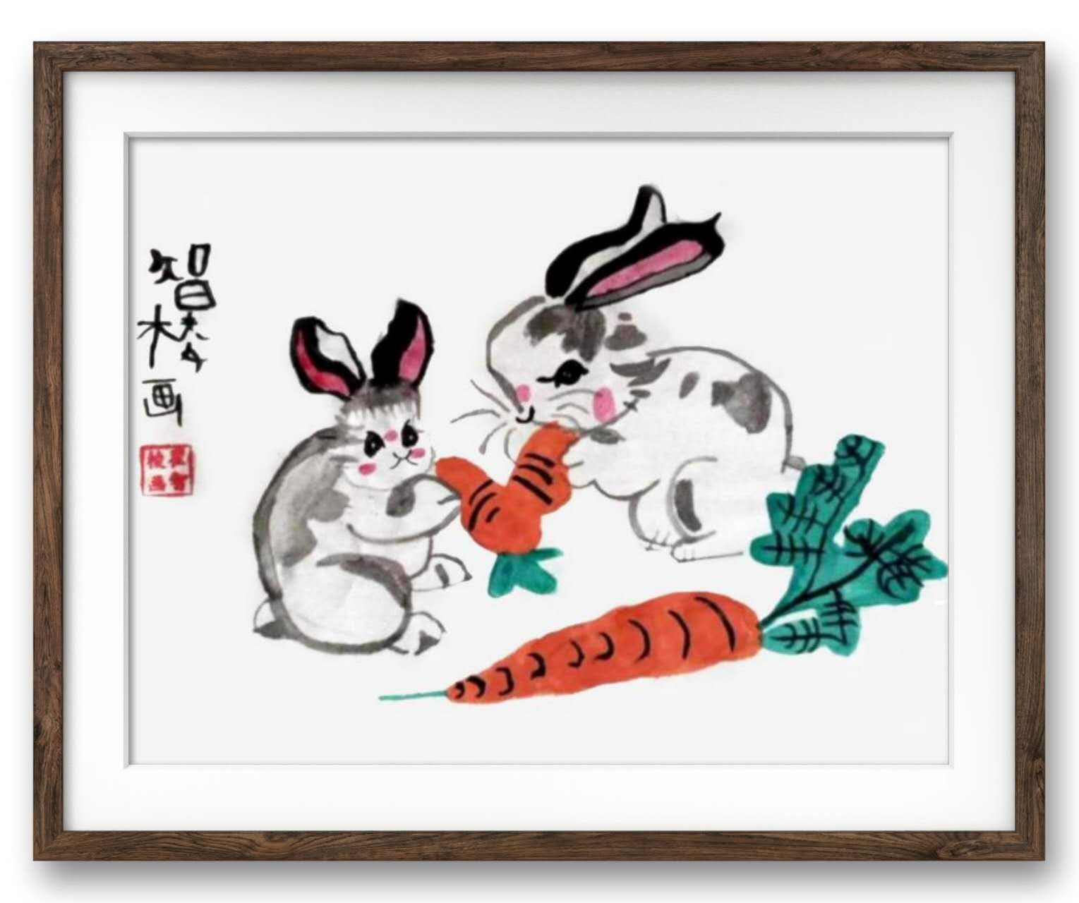 Evan QU, 7岁，线上国画课，课堂作品 Evan QU, 7ans, Cours En Ligne De Peinture Chinoise, Oeuvre Réalisée Dans Le Cours 1.jpg
