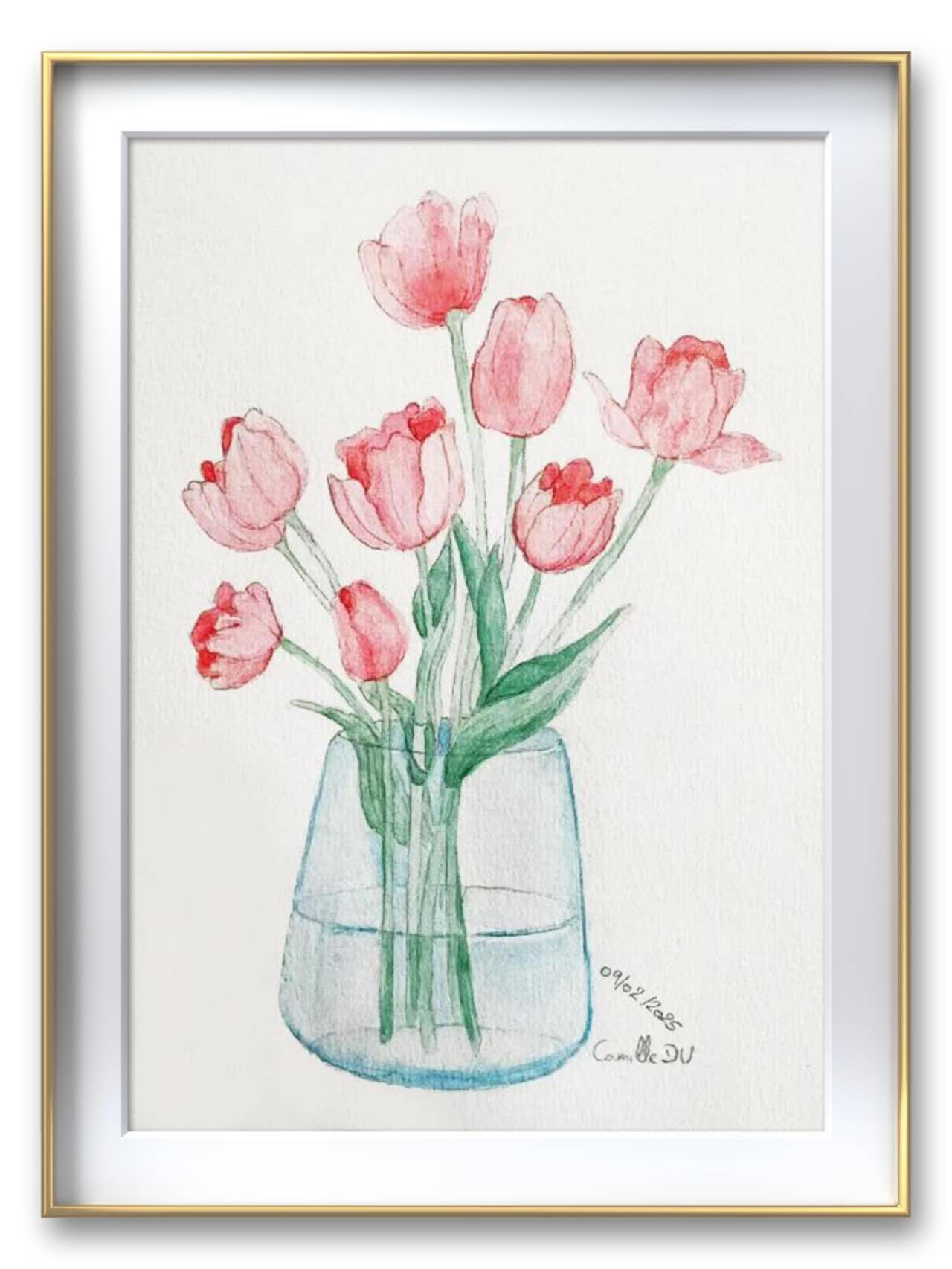 Camille DU, 14岁，线上水彩课，课堂作品 Camille DU, 14ans, Cours En Ligne D'aquarelle, Oeuvre Réalisée Après Le Cours 1.jpg