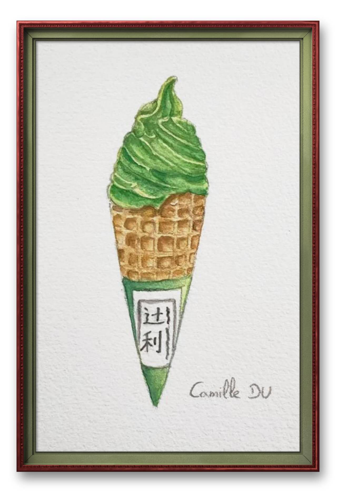 Camille DU, 14岁，线上水彩课，课堂作品 Camille DU, 14ans, Cours En Ligne D'aquarelle, Oeuvre Réalisée Après Le Cours 2.jpg