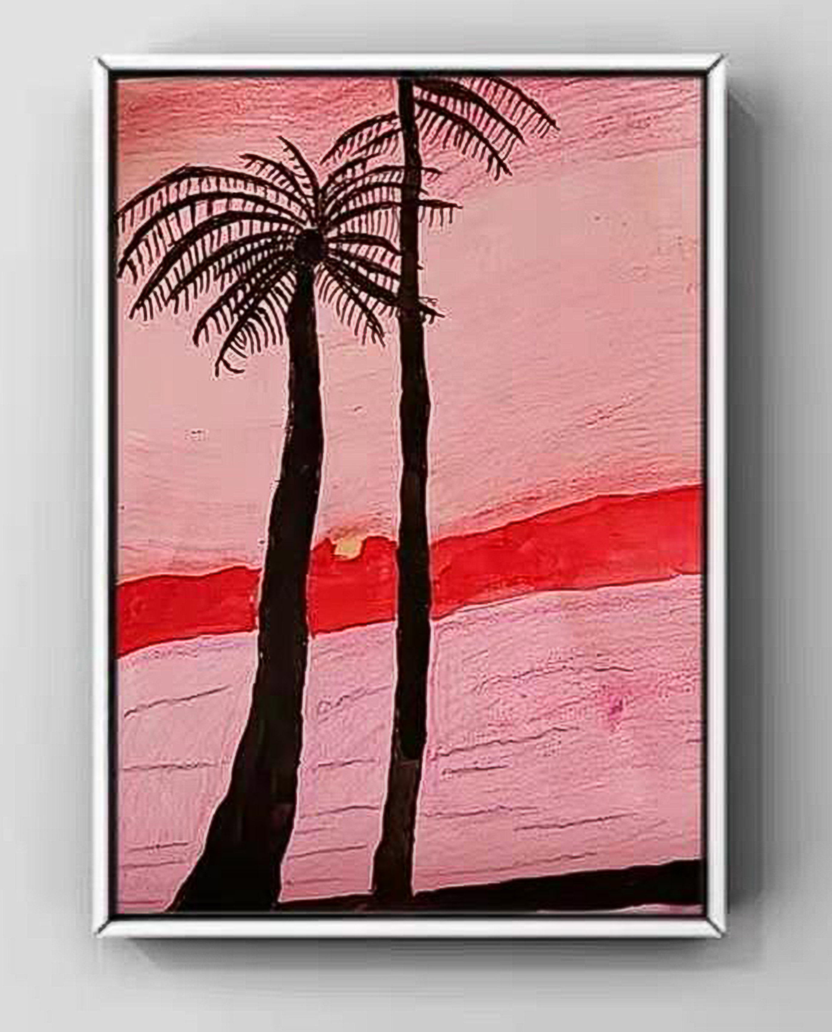 Camille HONG  8岁，初学，线上水粉课课堂作品 Camille HONG 8 Ans,  Débutant,  Peinture Réalisée Dans Le Cours En Ligne