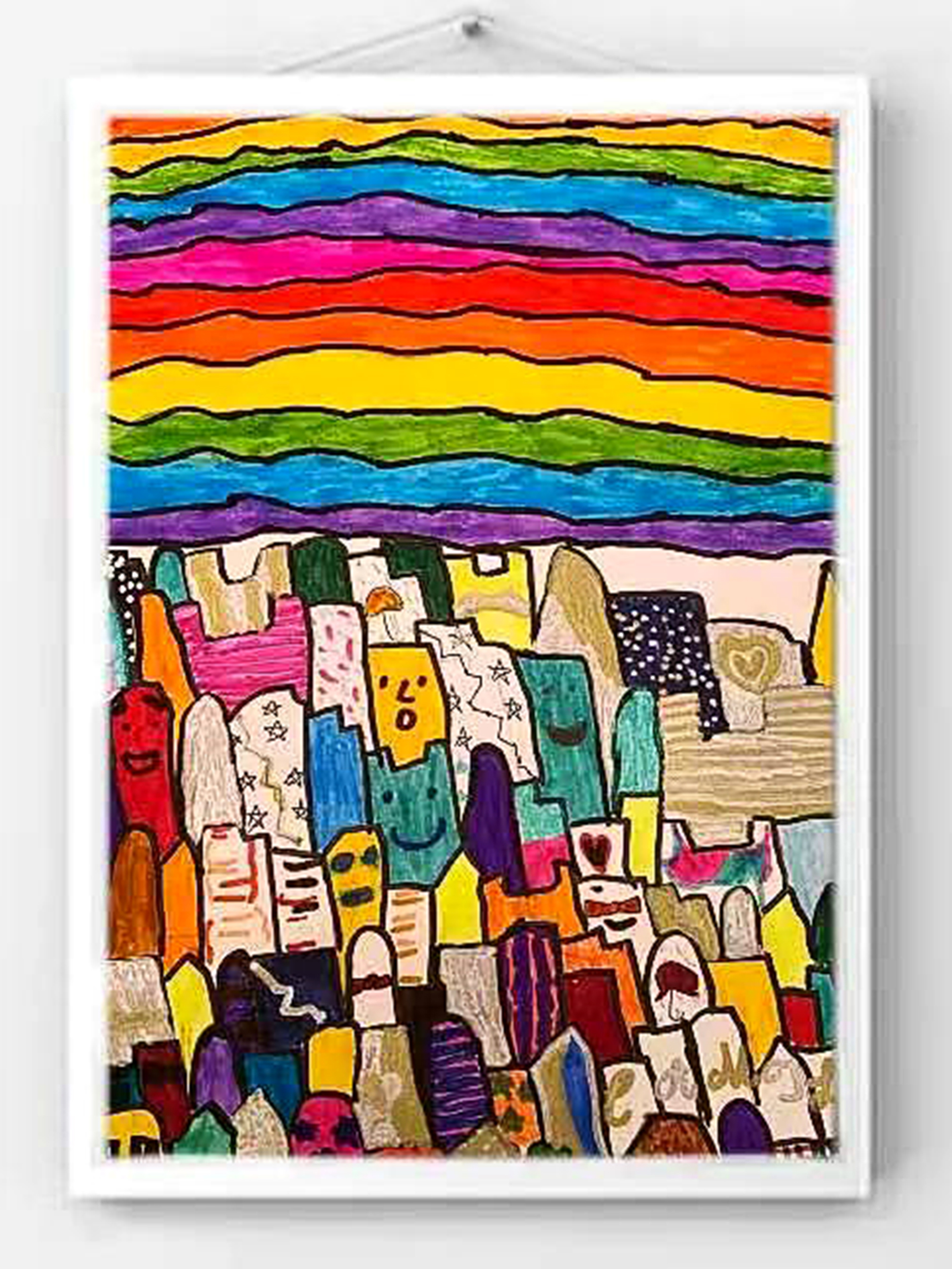 Camille HONG  8岁，初学，线上水粉课课堂作品 Camille HONG 8 Ans,  Débutant,  Peinture Réalisée Dans Le Cours En Ligne