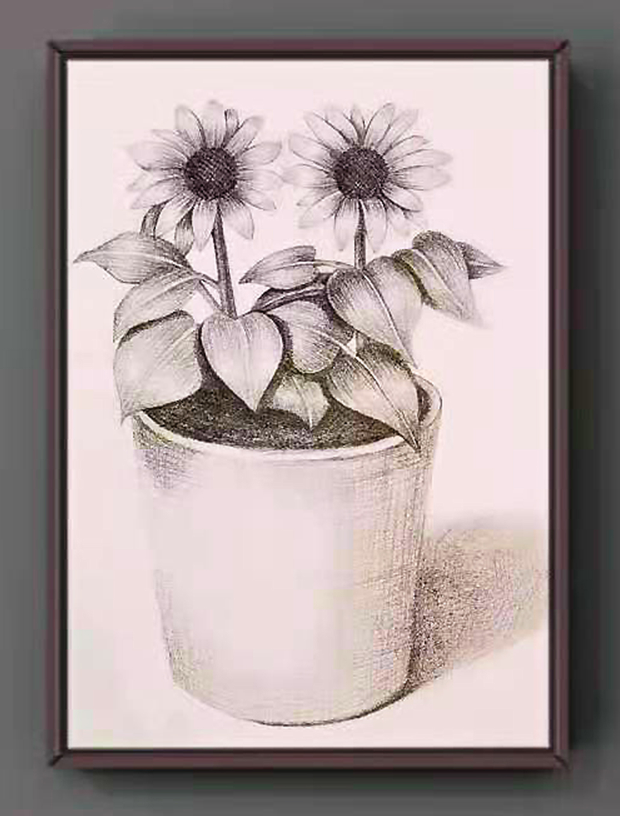 Eva CHEN  13岁，初学，线上素描初级课课堂作品 Eva CHEN 13 Ans, Débutant,  Dessin Réalisé Dans Le Cours En Ligne