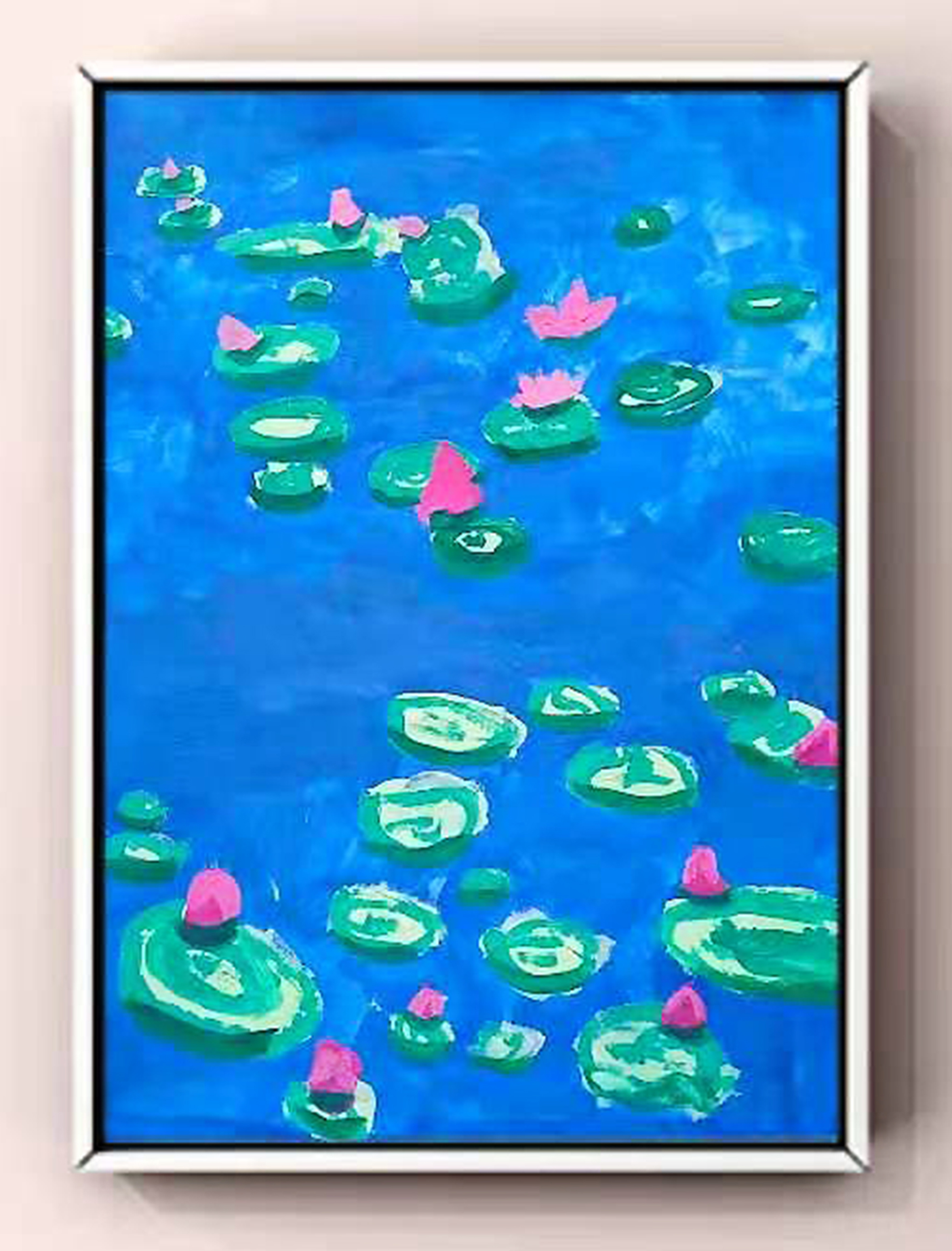 Nicole LIANG 7岁半，线上儿童绘画启蒙课课堂作品 Nicole LIANG 7 Ans, Peinture Réalisée Dans Le Cours En Ligne