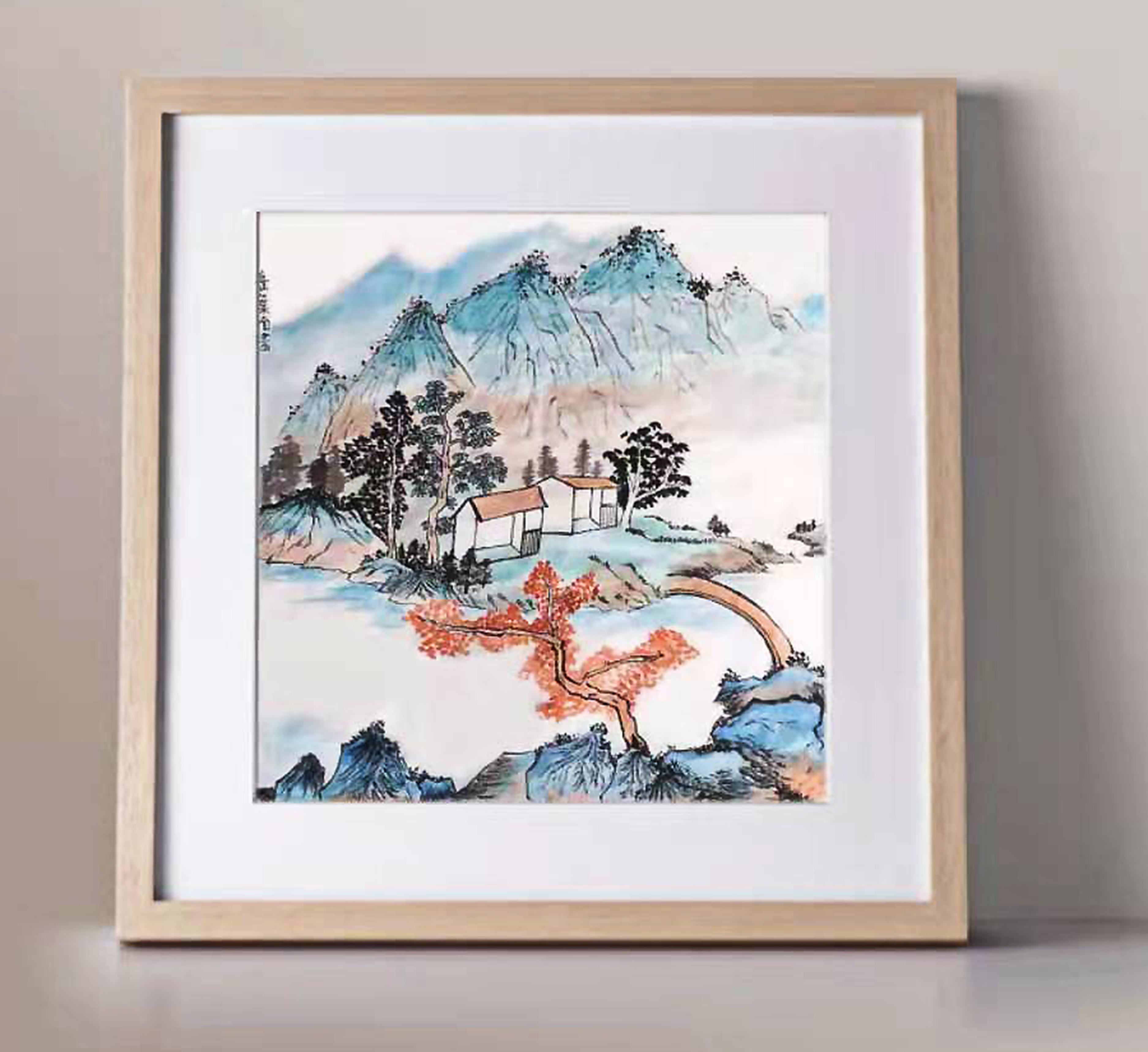 岳叶南  11岁，初学，线上国画初级课课堂作品 Yue Yenan 11  Ans , Débutant, Peinture Chinoise Réalisée Dans Le Cours En Ligne